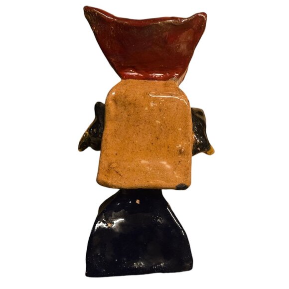 Golden Tongue Abstract Sculpture Handcrafted Vase Vessel OOAK Modern Art - Picture 16 of 16